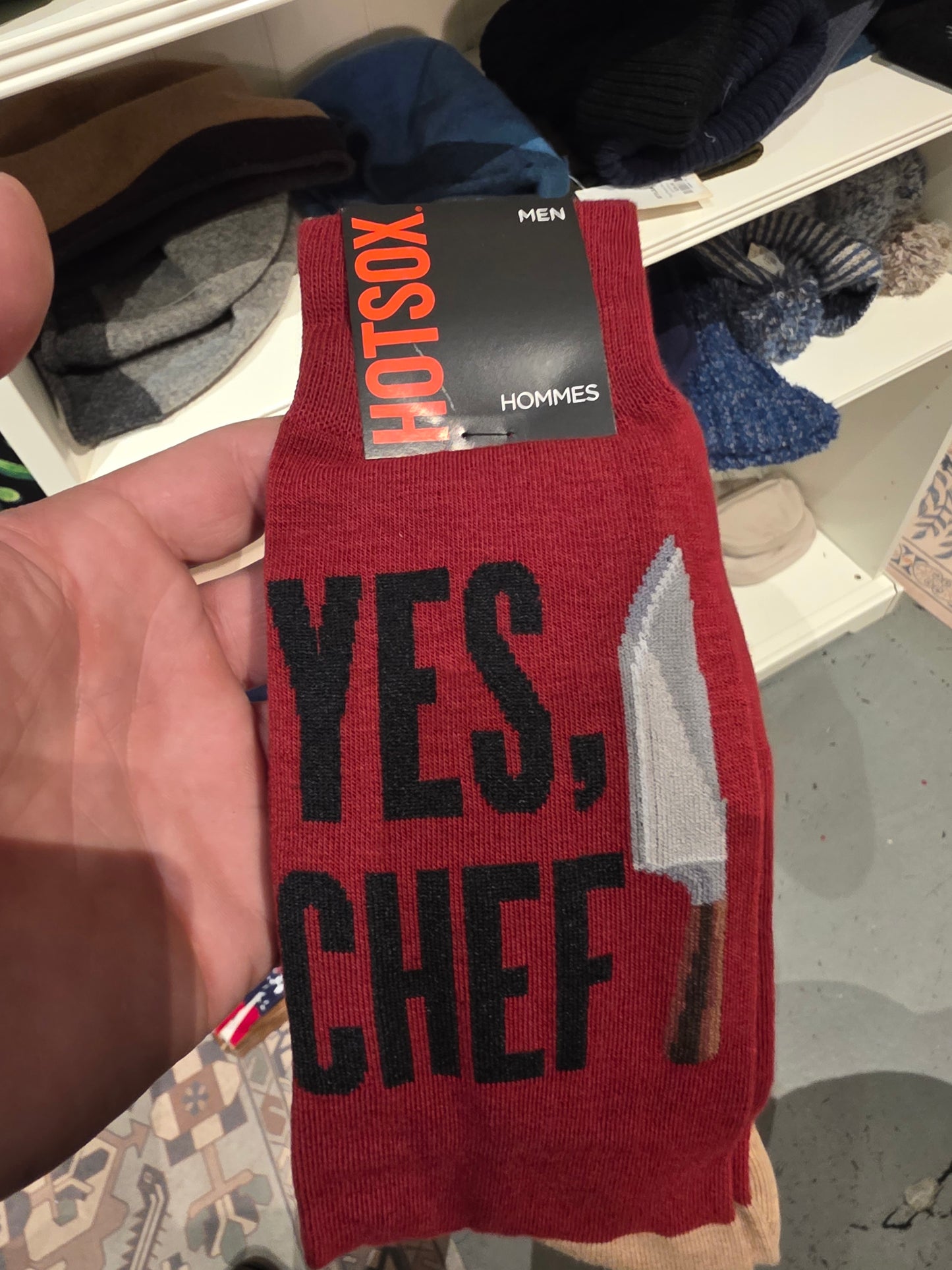 HOTSOX Men's Yes Chef