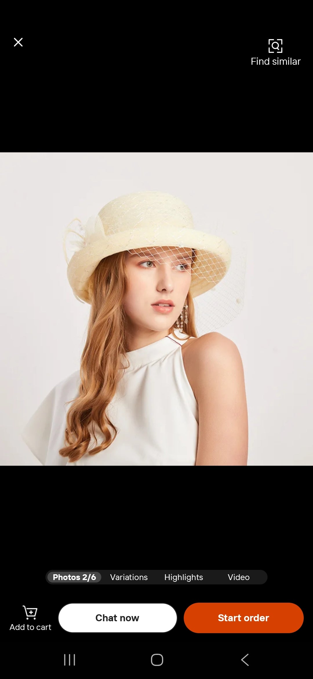 Elegant Summer Church Hat