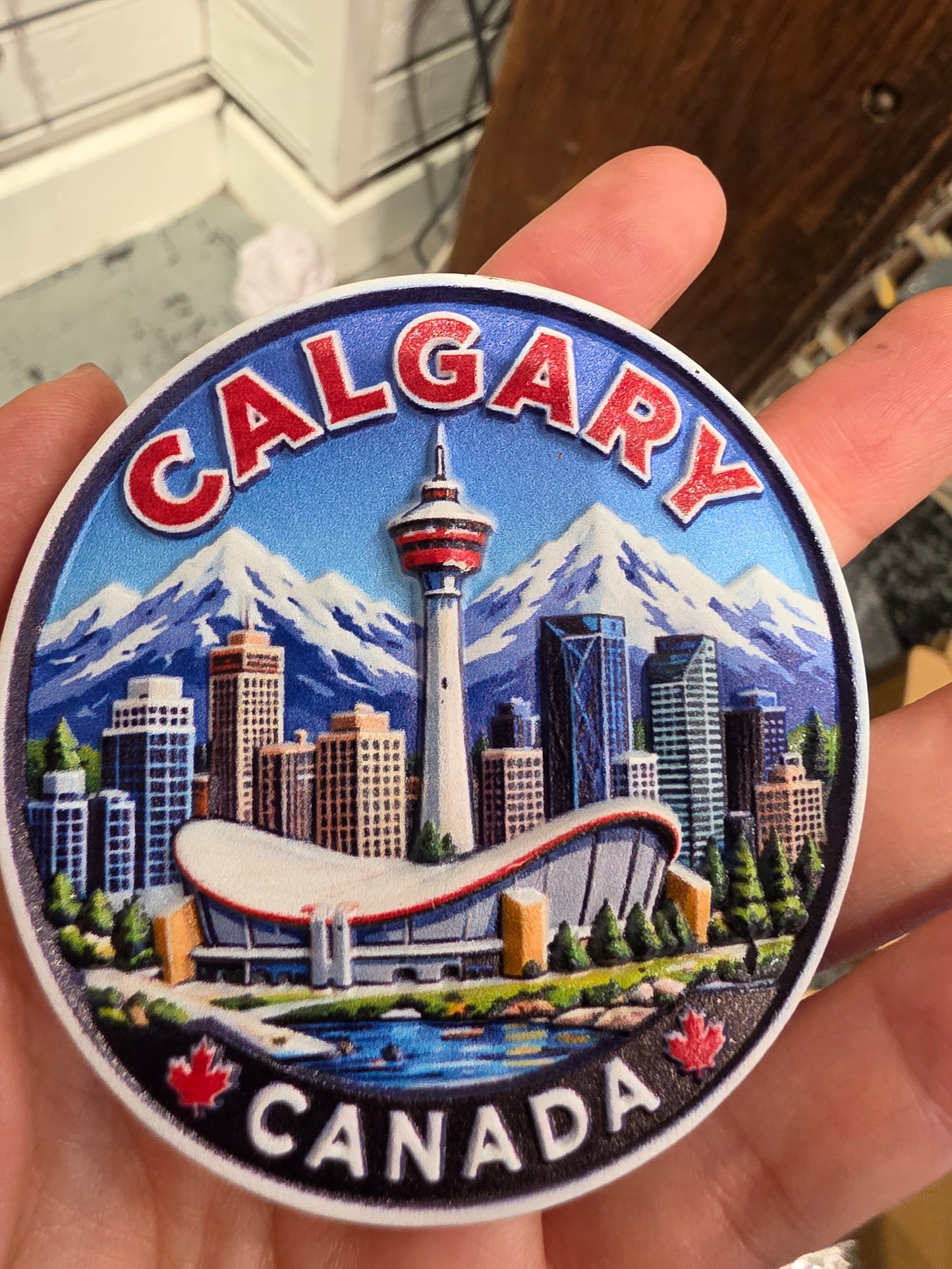 Calgary magnet I Saddledome + Downtown (2)