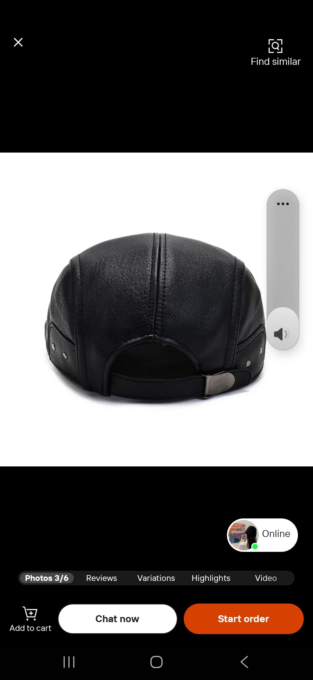 Newsboy Hat Pu Leather