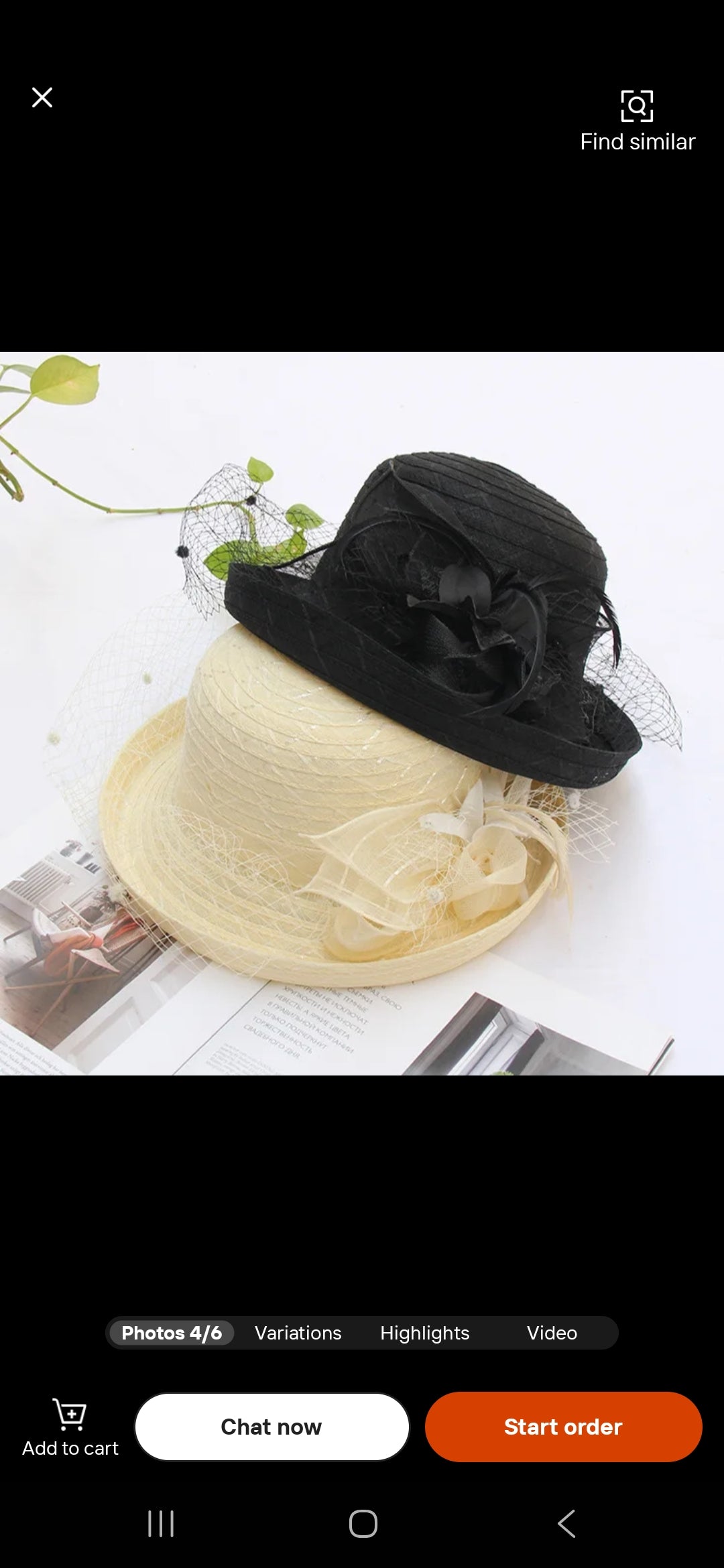 Elegant Summer Church Hat