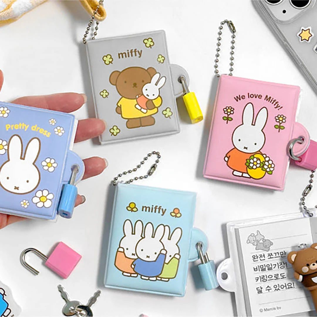 Miffy - Secret Mini Memo Diary w/ Lock & Key (Assorted)