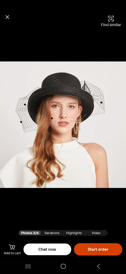 Elegant Summer Church Hat