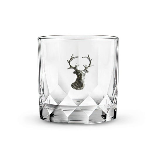 Menagerie Stag Head Classic Rocks Glass/Tumbler