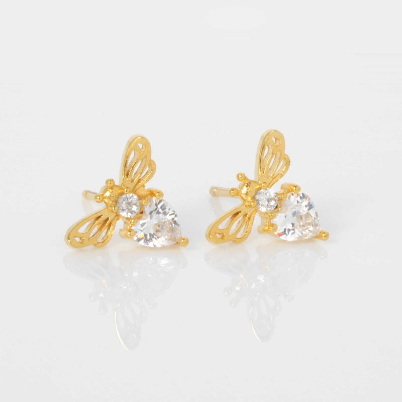 Queen Bee Stud Earrings