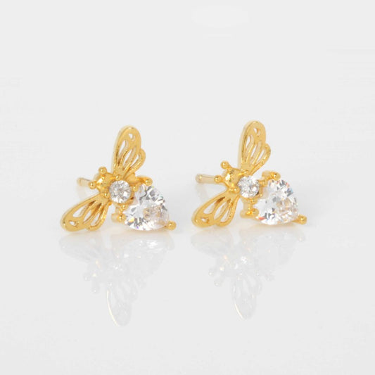 Queen Bee Stud Earrings