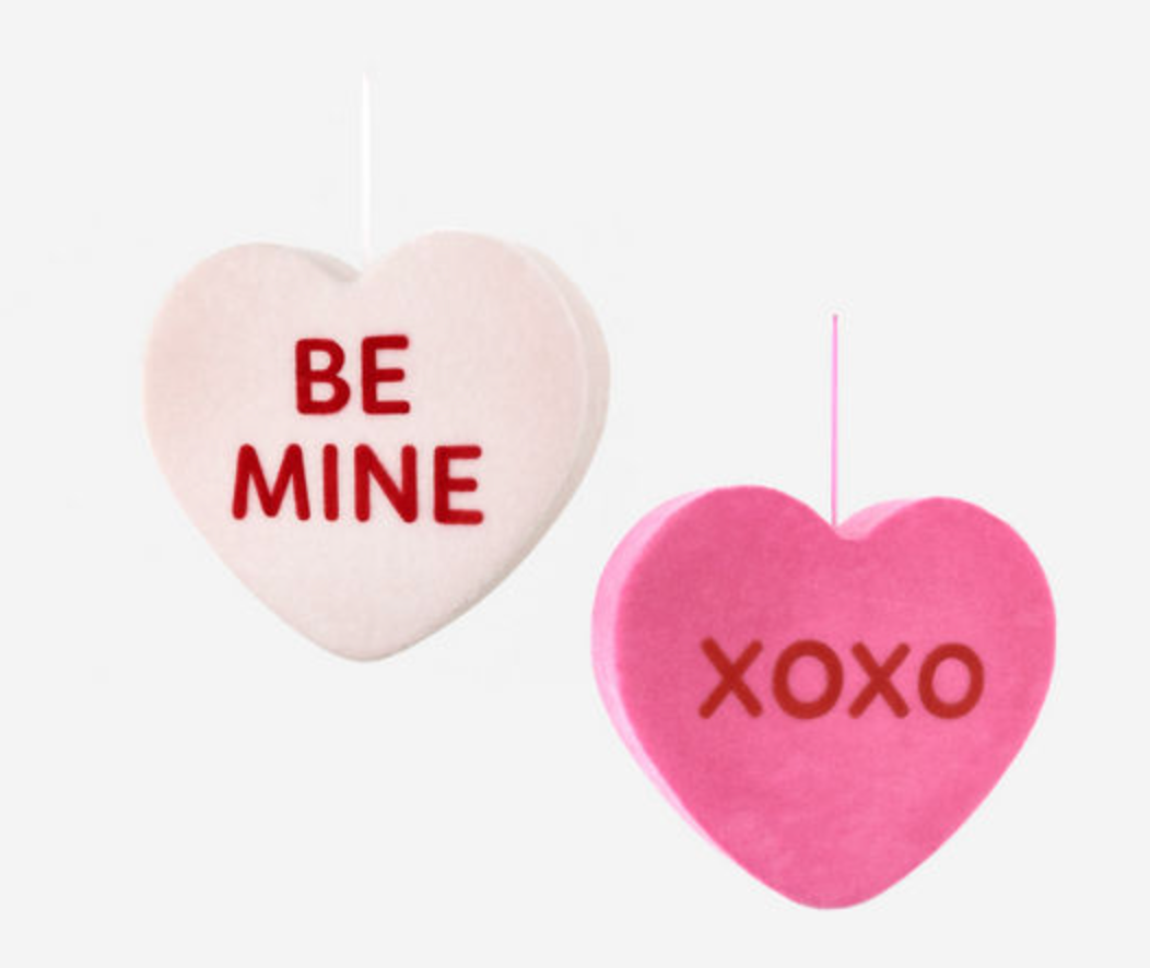 Flocked Conversation Heart Jumbo | Individual