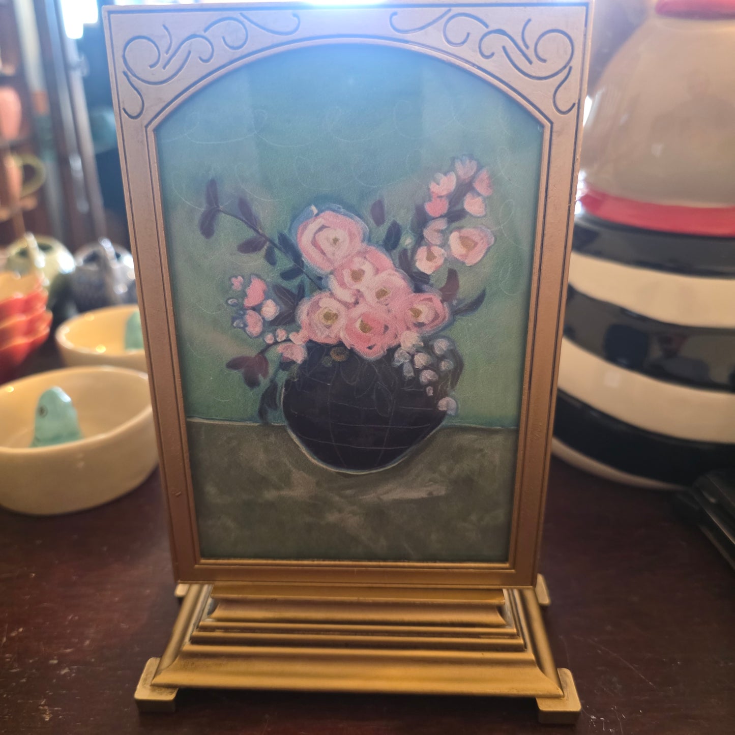 Pewter & Glass Photo Frames with Art