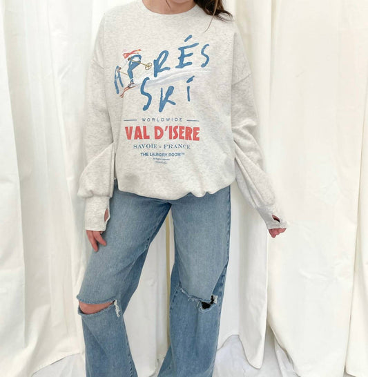 Apres ski Savole France Sweatshirt | Pebble