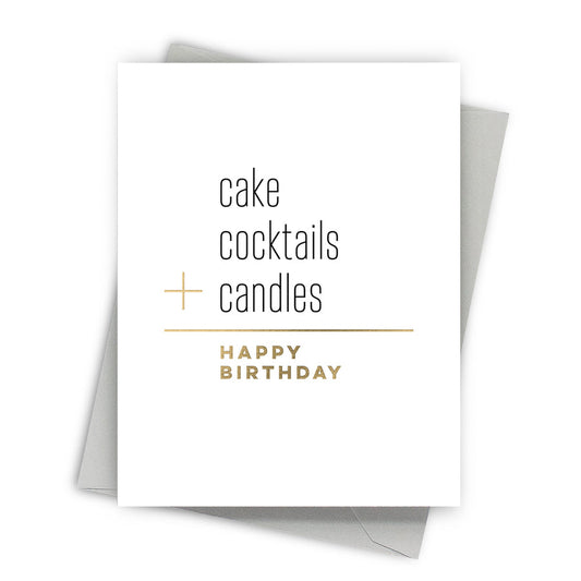 Cake + Candles Birthday Card