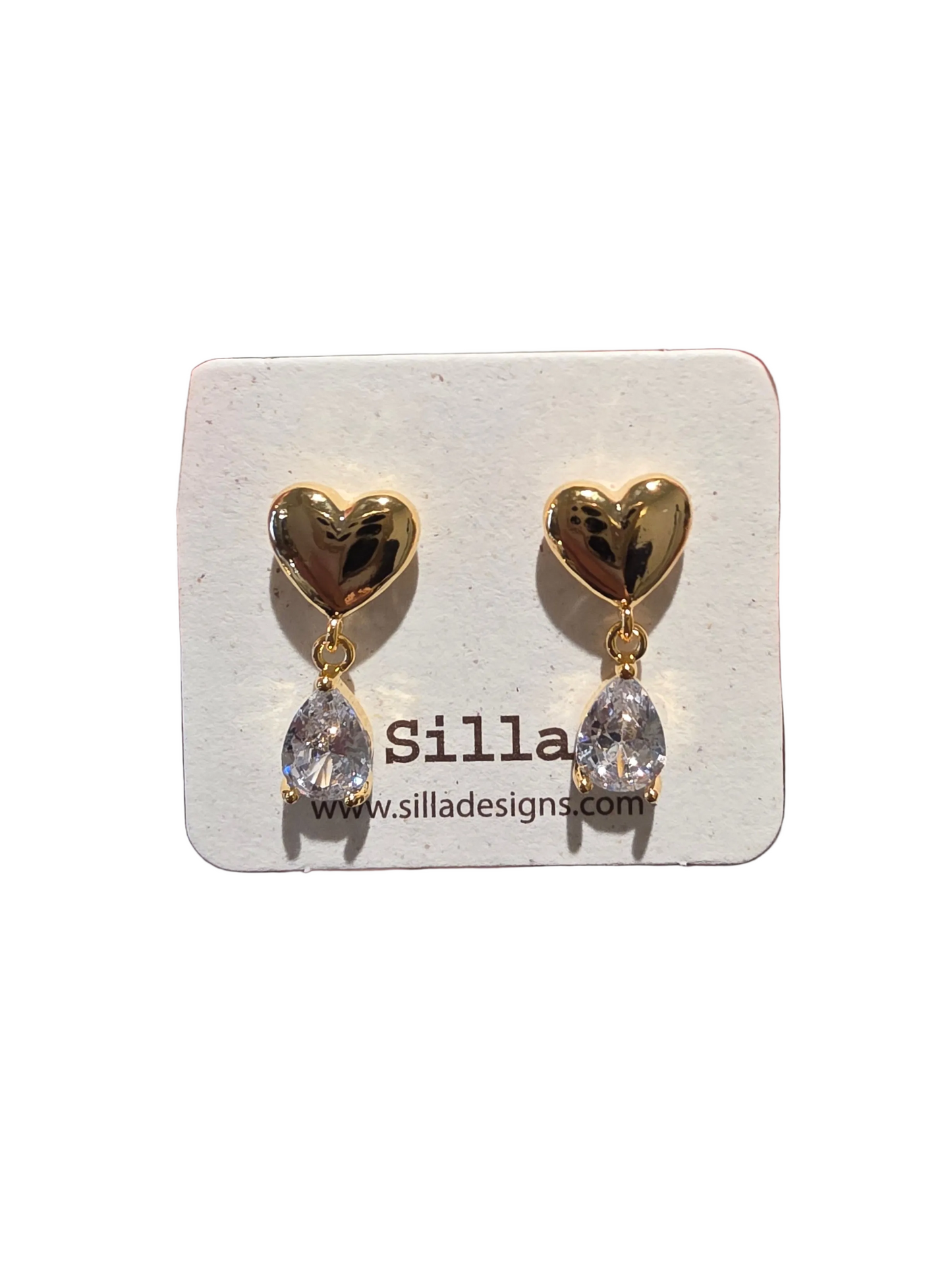 Double Heart Stud Earring