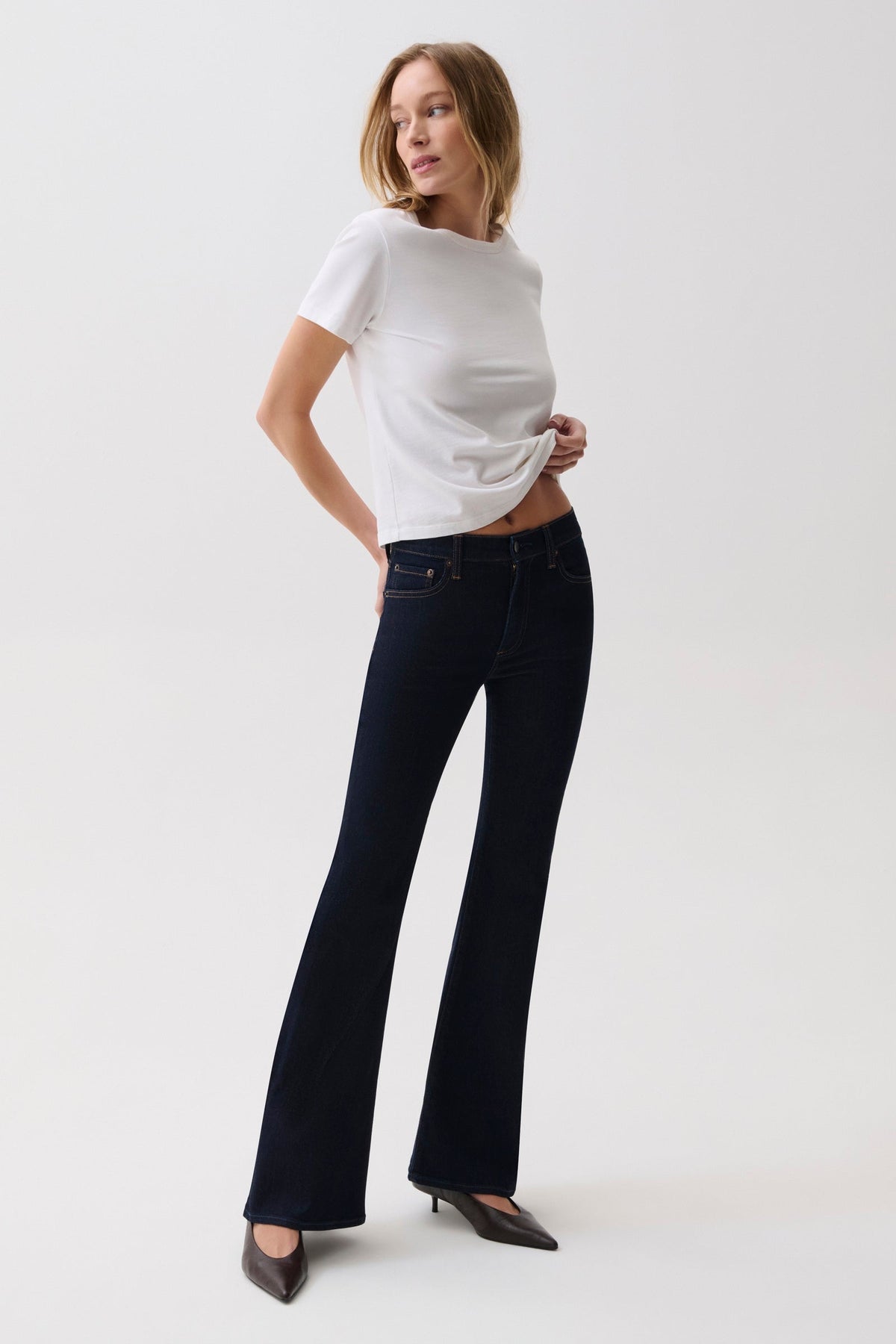 Kinsley Mid Rise Ultra Flare - Night Flight
