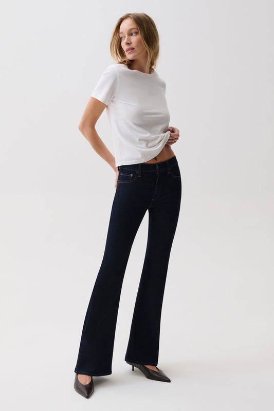 Kinsley Mid Rise Ultra Flare - Night Flight