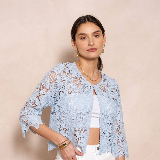 Selena Bolero Jacket in Guipure Lace