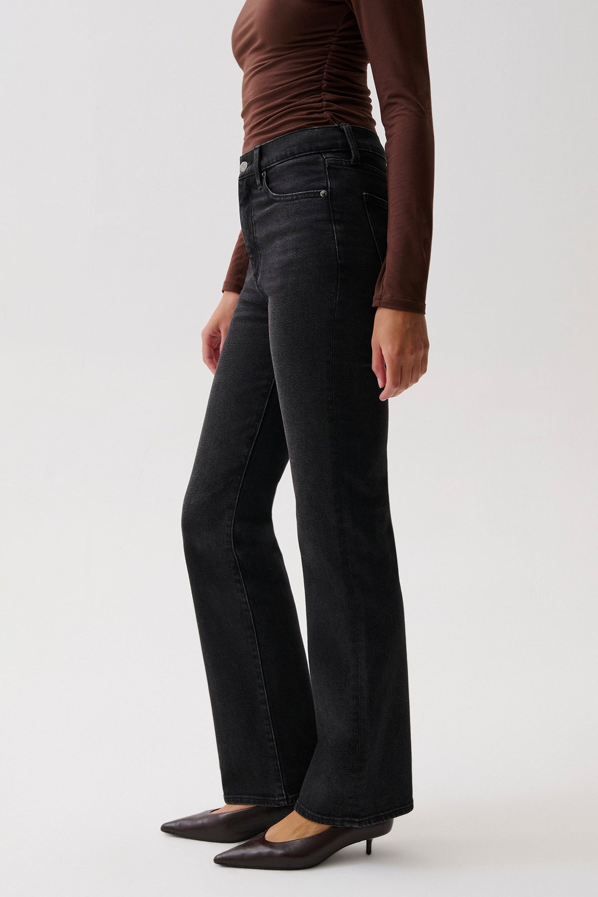 Evie High Rise Slim Bootcut - Jetset