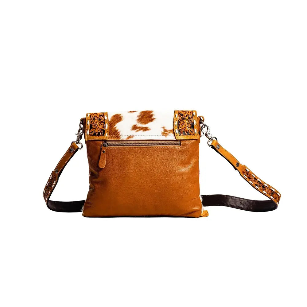 Saba Trail Hand-Tooled Bag | Light & Brown