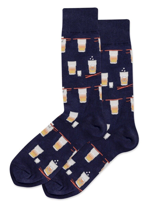 HOTSOX Men's Novelty Sake Bomb Shot Socks