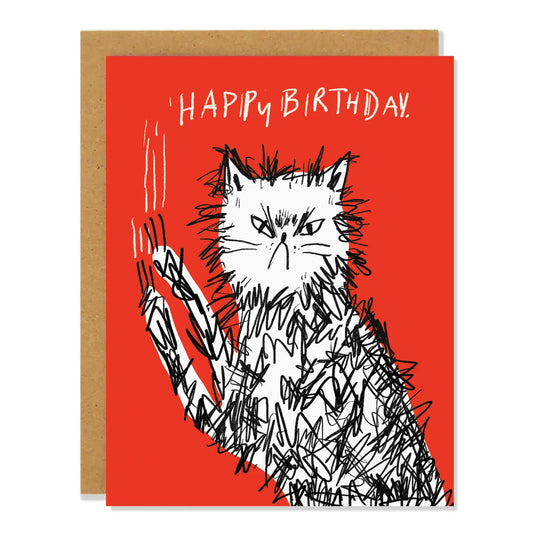 Scratchy Birthday - Greeting Card