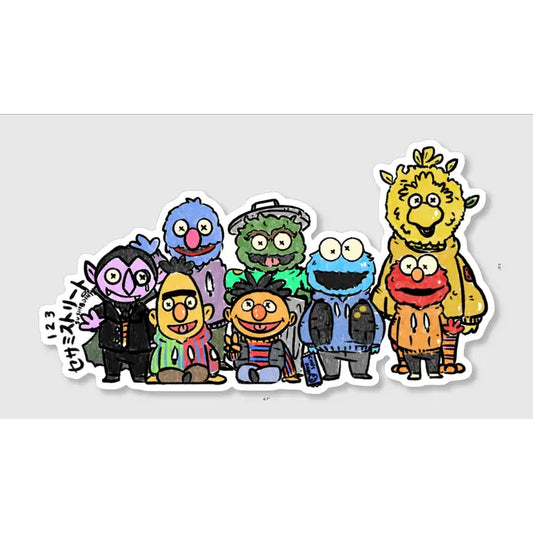 Sesame Street Gang Vinyl Sticker