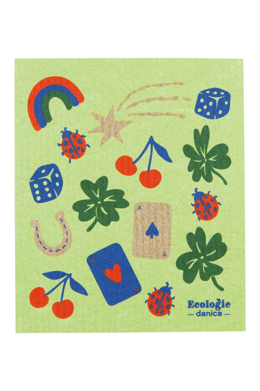 Feeling Lucky Swedish Sponge Cloth