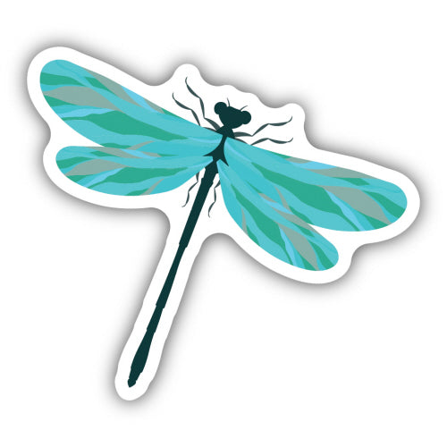 TEAL DRAGONFLY | STICKER