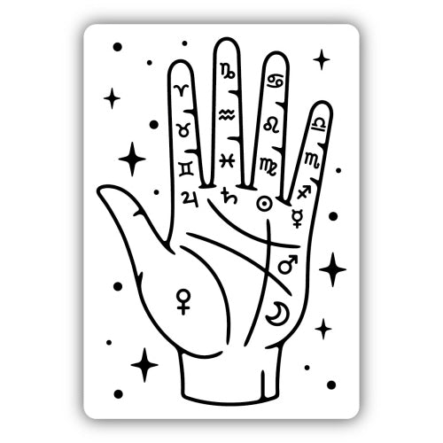 PALMISTRY MAP sticker