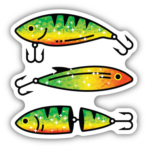 SPARKLY FISHING LURES