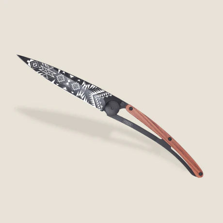Deejo 37G Coral Wood / Navajo Pocket Knife