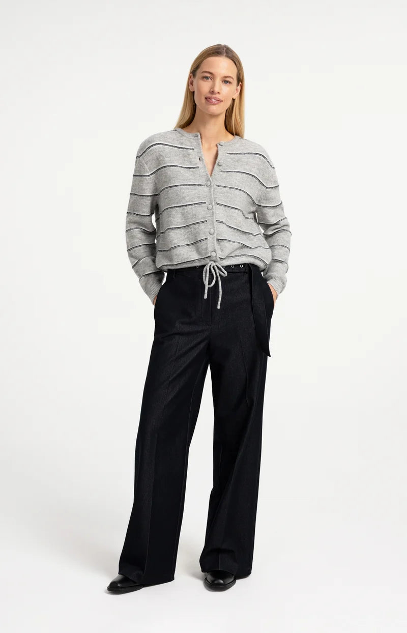 Knitted Striped Cardigan