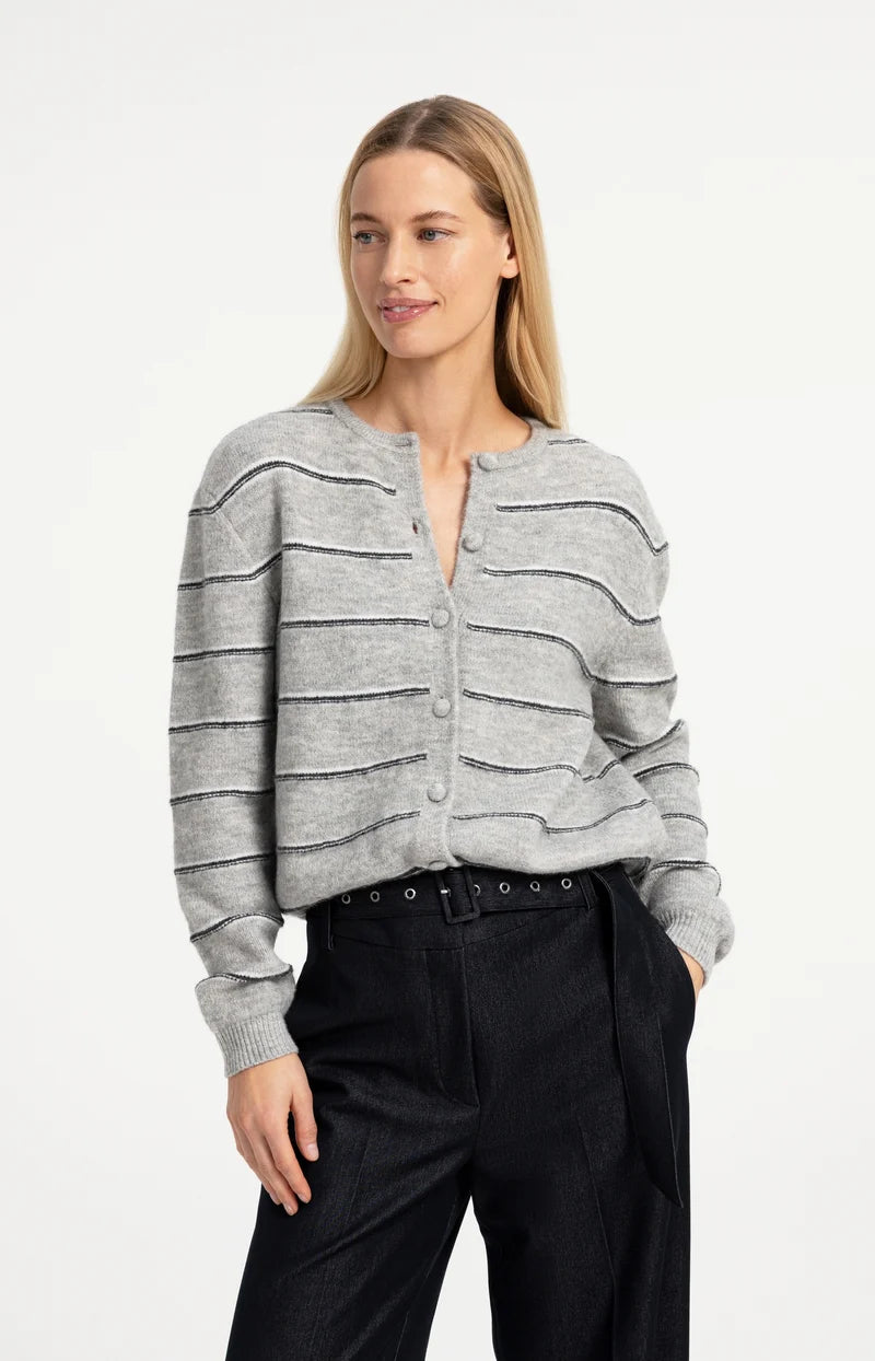 Knitted Striped Cardigan
