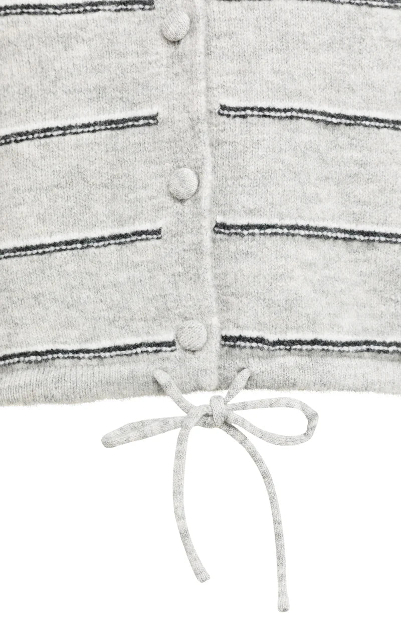 Knitted Striped Cardigan