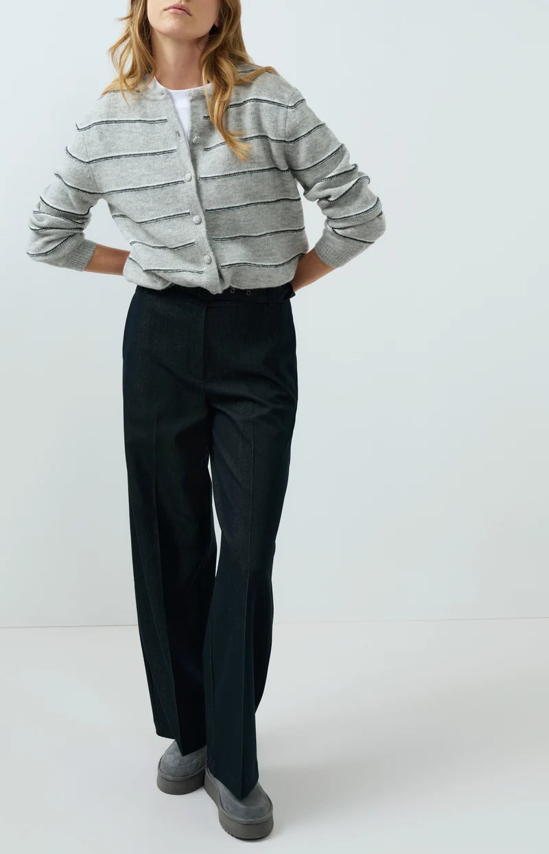 Knitted Striped Cardigan