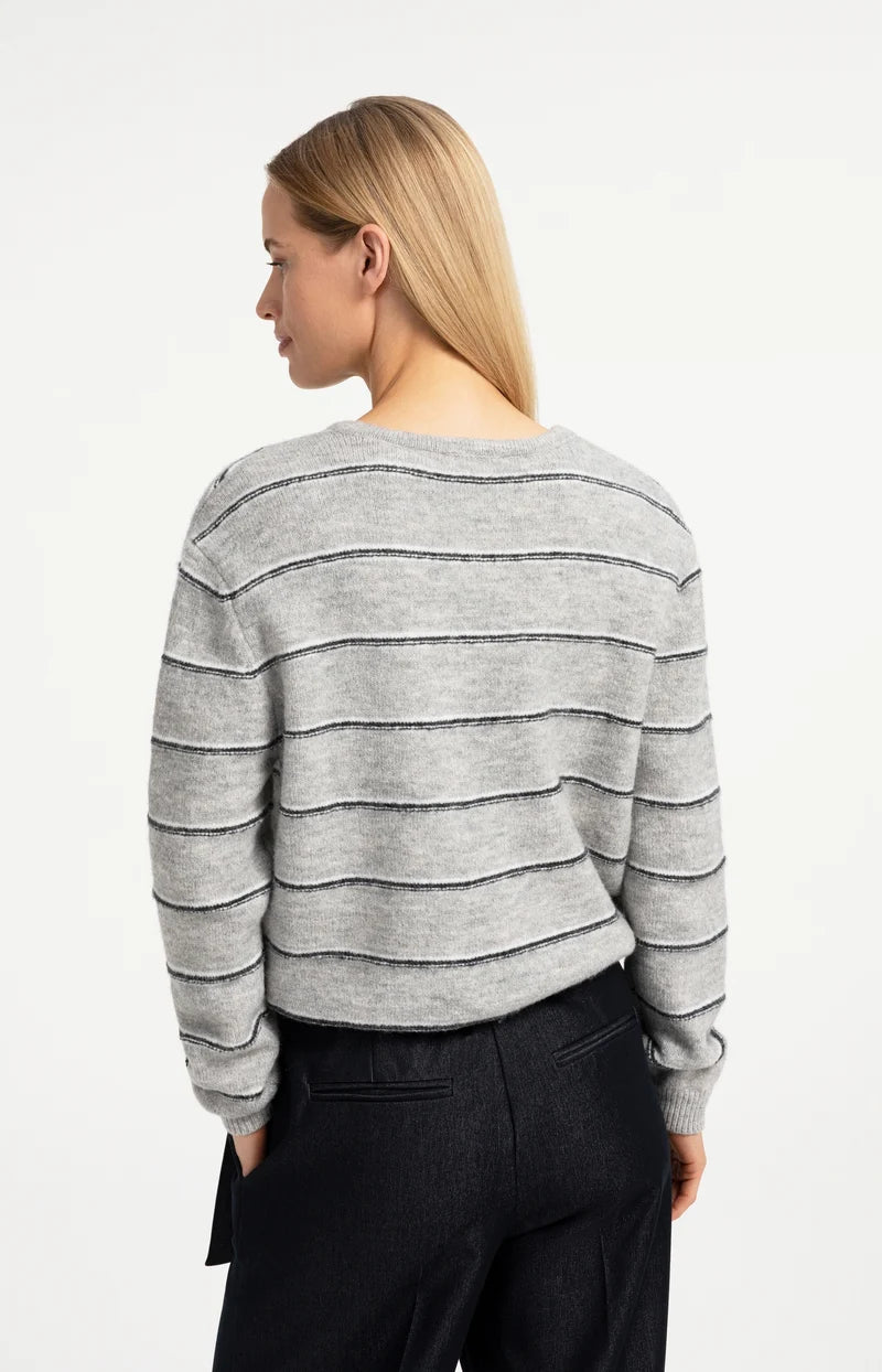 Knitted Striped Cardigan