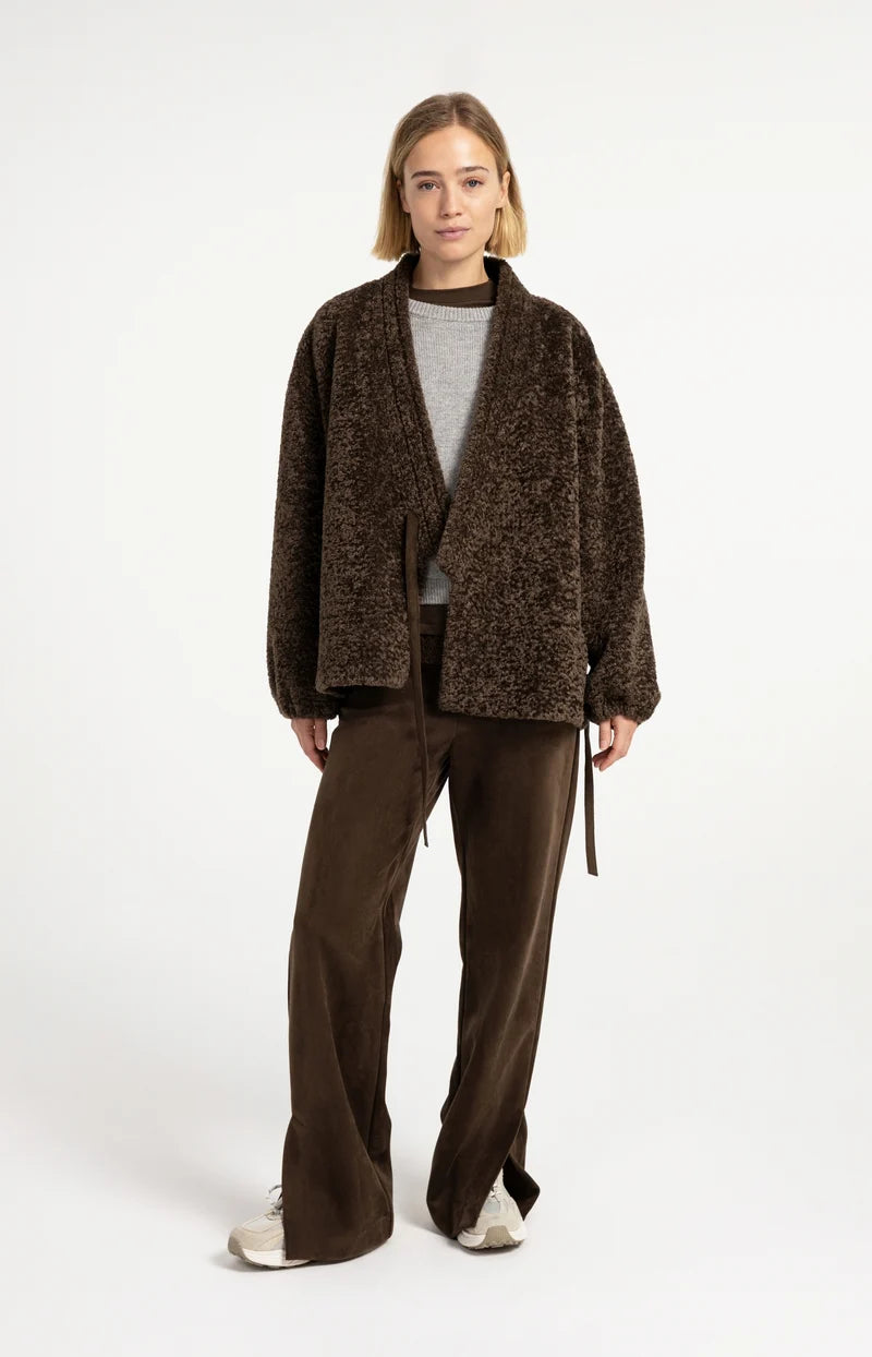 Teddy Kimono Wrap Jacket