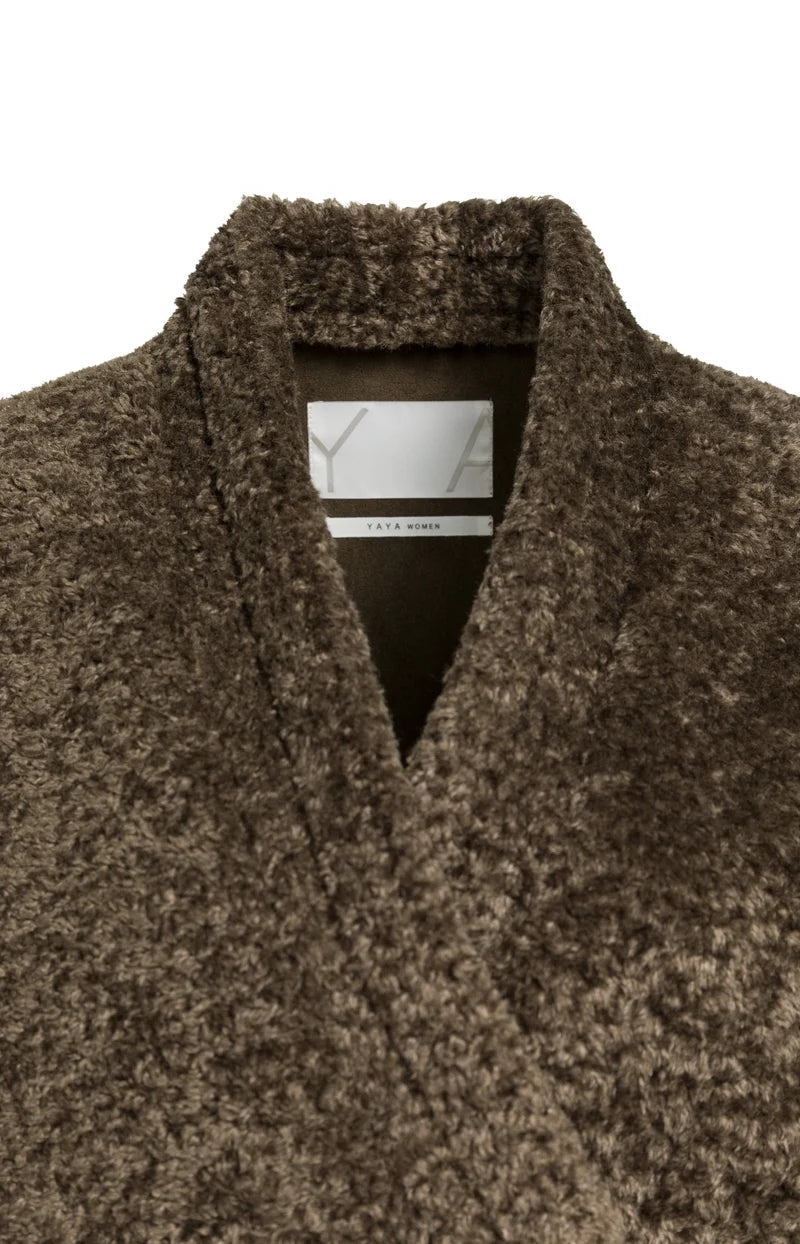 Teddy Kimono Wrap Jacket