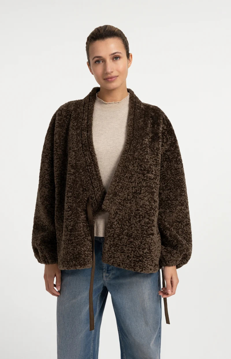 Teddy Kimono Wrap Jacket