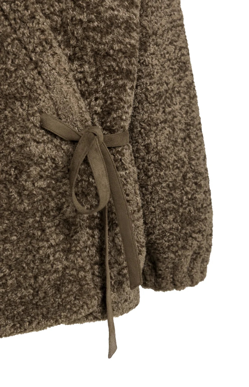 Teddy Kimono Wrap Jacket
