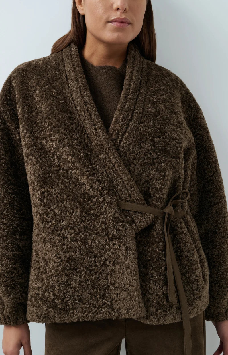 Teddy Kimono Wrap Jacket