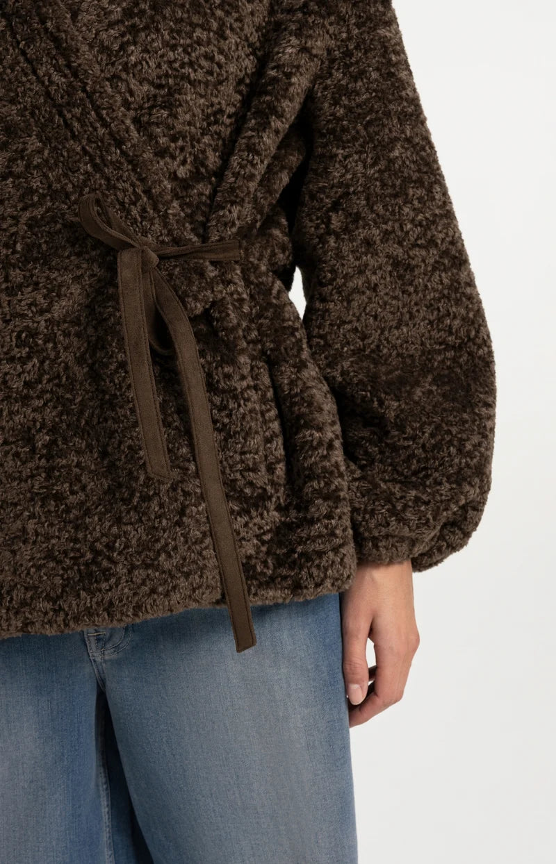 Teddy Kimono Wrap Jacket