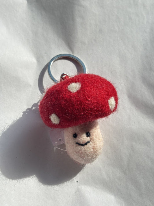Felt Keychain | Mushroom