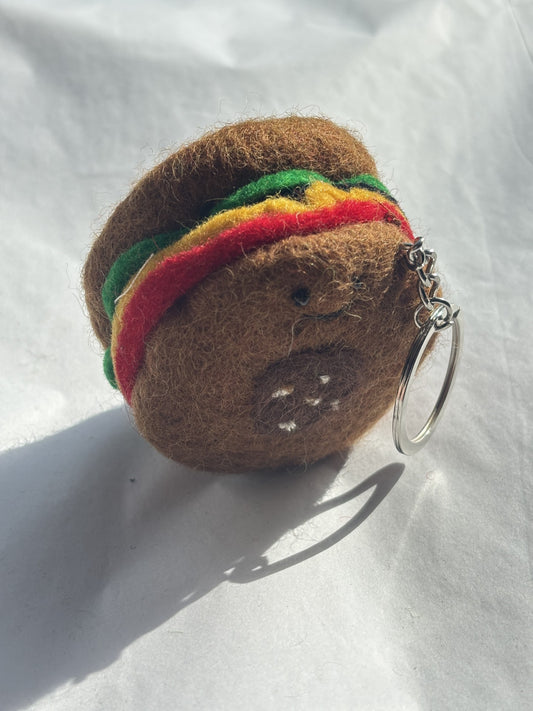 Felt Keychain | Hamburger