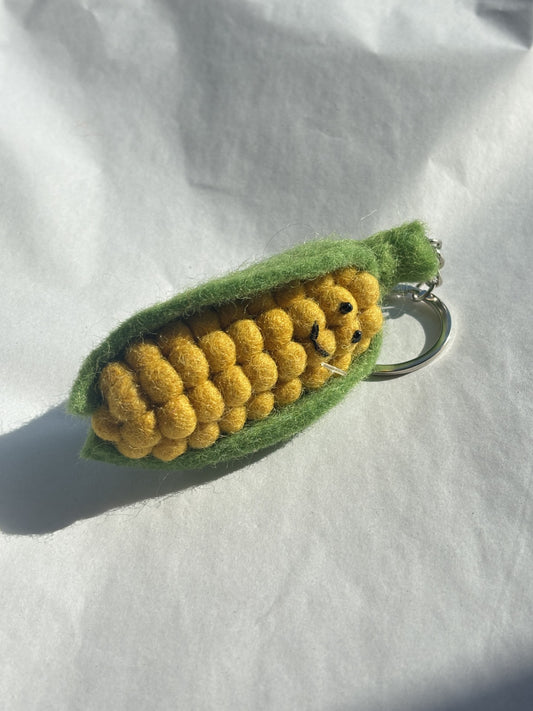 Felt Keychain | Corn On the Cob