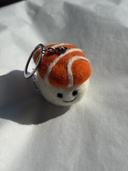 Felt Keychain | Salmon Nigiri Sushi