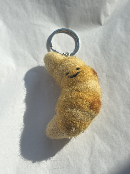 Felt Keychain | Croissant