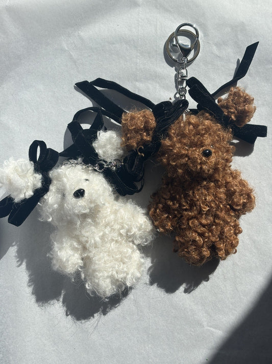 Bowtiful Poodle | Keychain