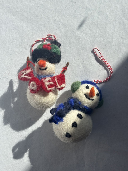 Felt Ornament | Snowmen