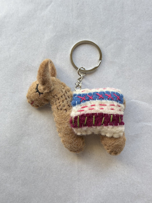 Felt Keychain | Llama