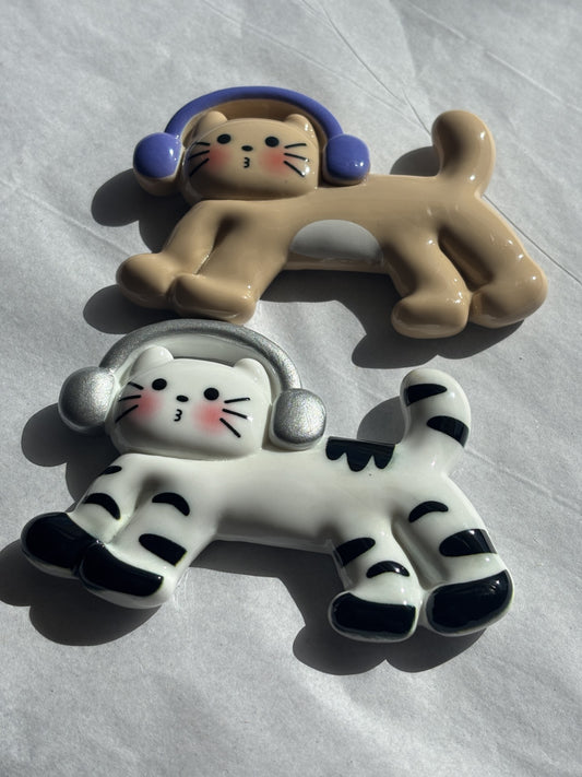 Headphone Cat Magnet