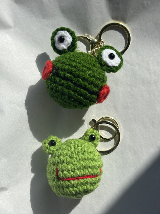 Crochet Keychain | Frog Head