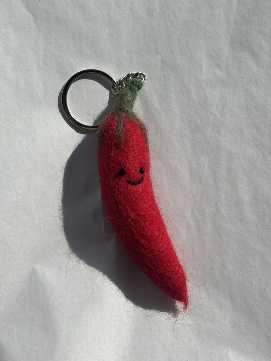 Felt Keychain | Chili Pepper